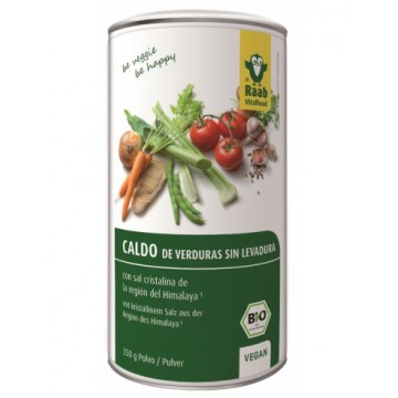 CALDO DE VERDURAS SIN LEVADURA