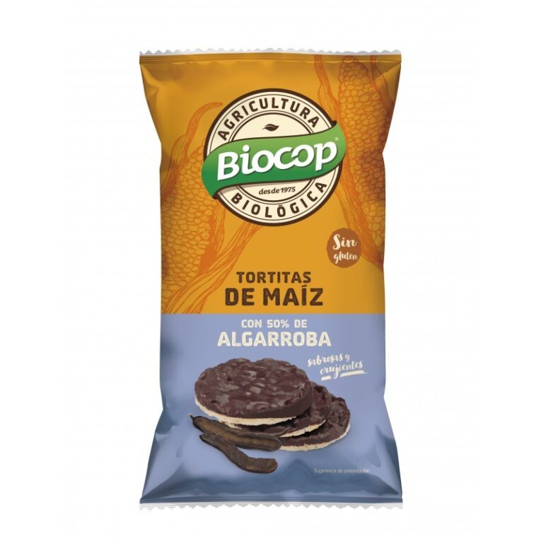TORTITAS DE MAIZ Y ALGARROBA SIN GLUTEN