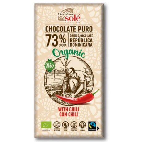 CHOCOLATE NEGRO 73% CON CHILI