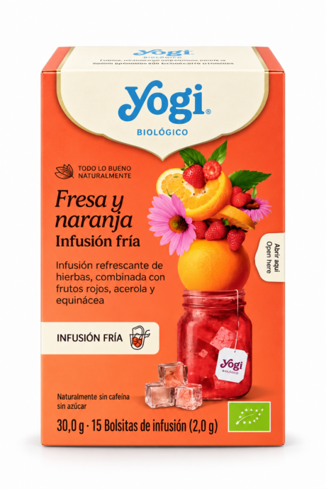 INFUSION FRIA FRESA Y NARANJA