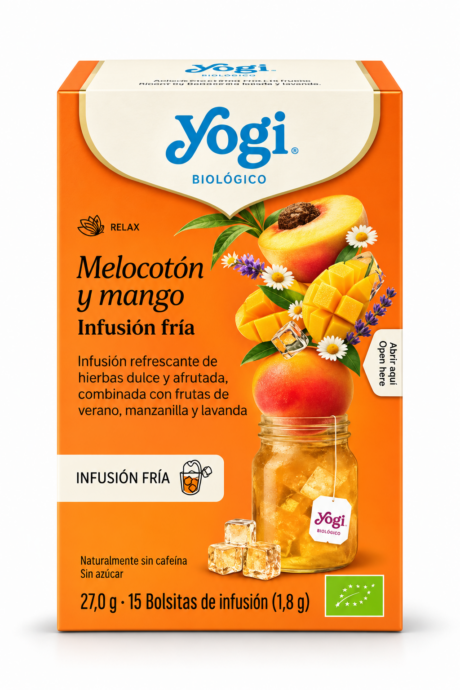 INFUSION FRIA MELOCOTON Y MANGO